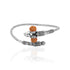 925 Sterling Silver Rudraksha Shivan Trishul Oxidised Bracelet for Men