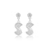 925 Sterling Silver S shaped Circular Dangler Earrings For Women
