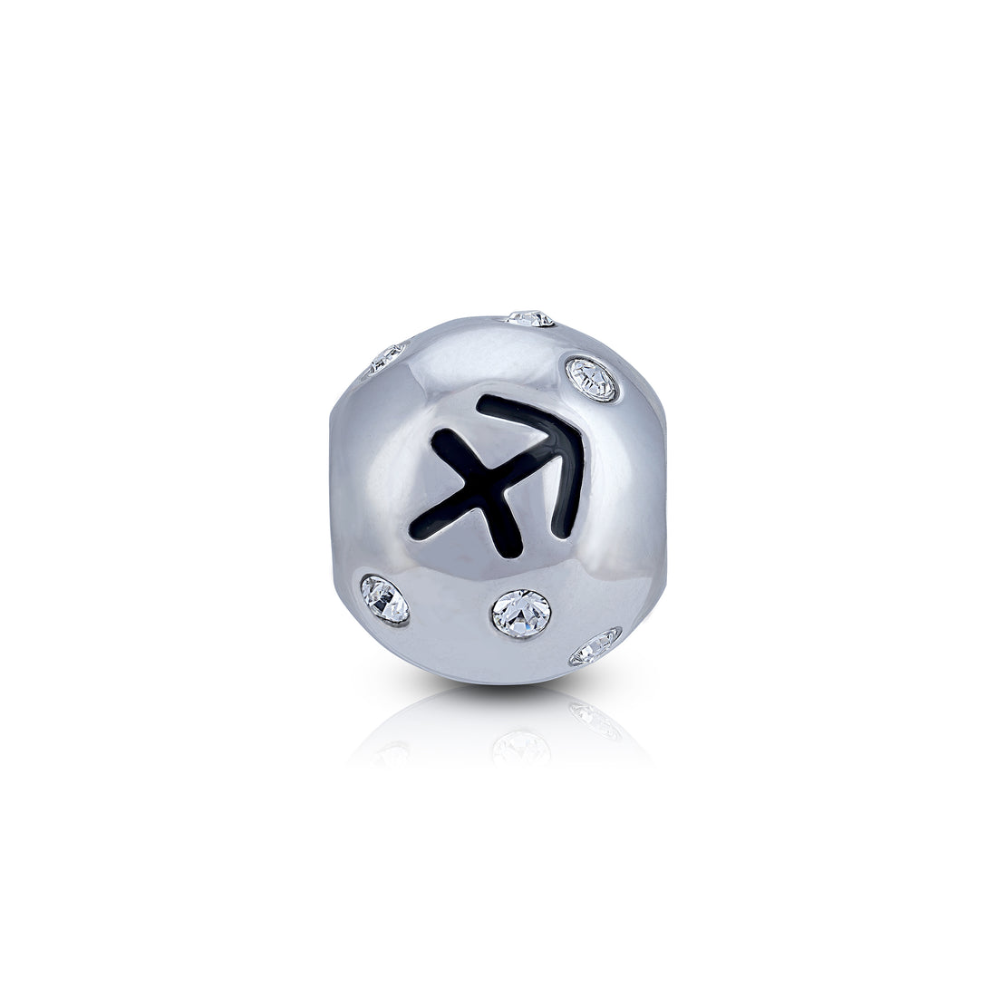 925 Sterling Silver Sagittarius Cosmic Trail Bead Charm Pendant for Women