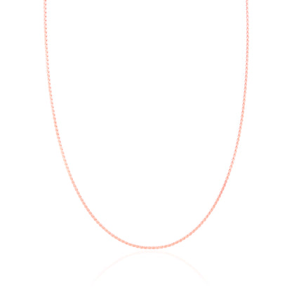 925 Sterling Silver Sculpted Rope Rose Gold Plated Chain for Women