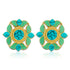 925 Sterling Silver Seafoam Garden Glow Earrings for Women