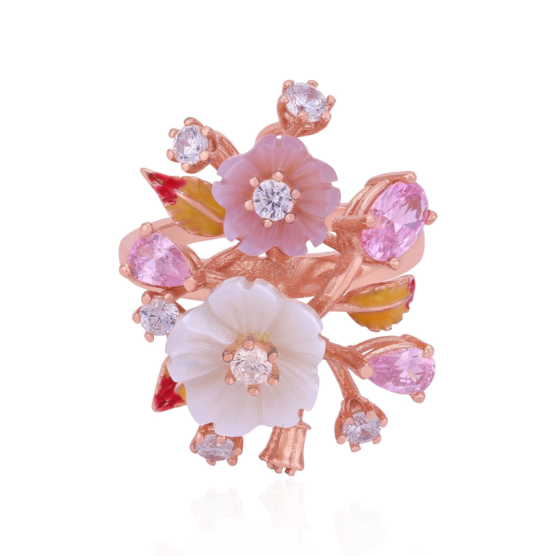 925 Sterling Silver Serene Fleur Brilliance Ring For Women