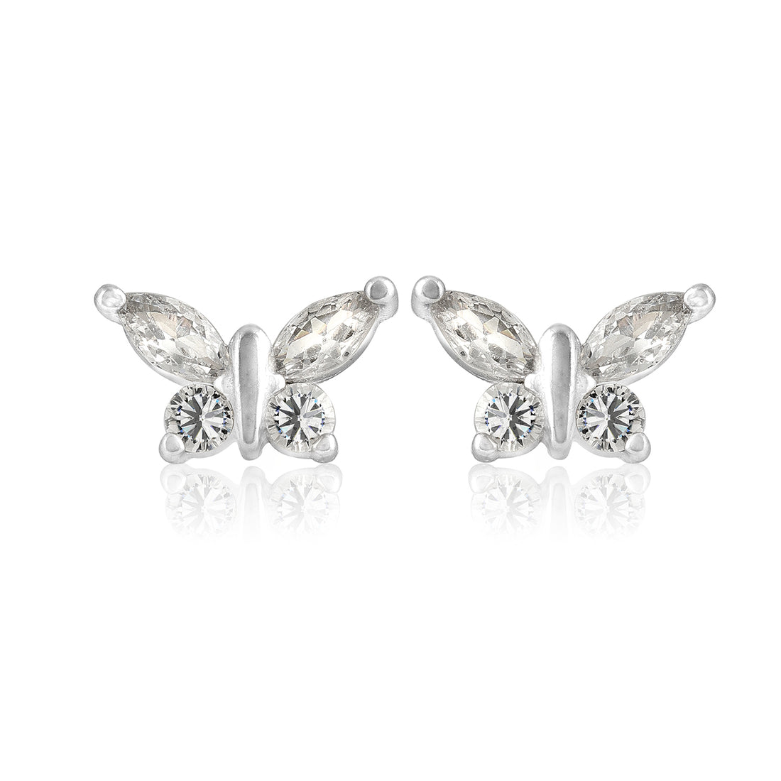 925 Sterling Silver Shimmering Butterfly Stud For Kids