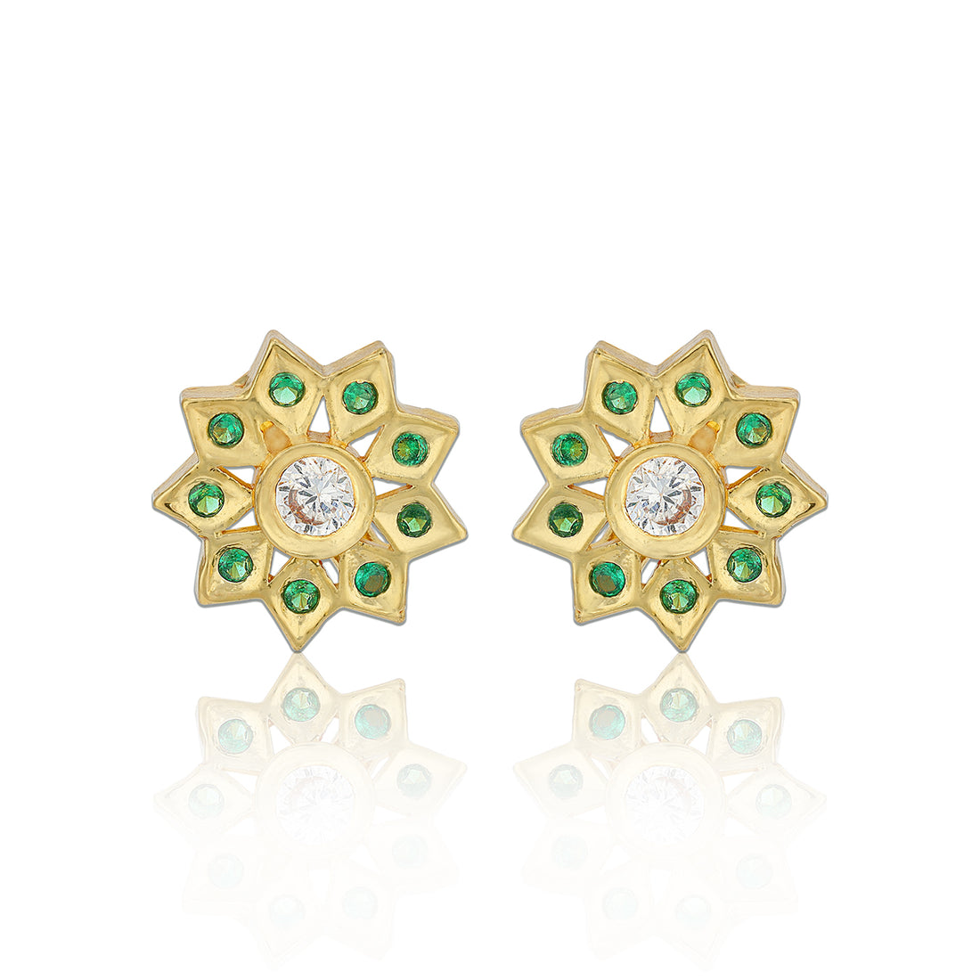 925 Sterling Silver Shimmering Starburst Earring for Women