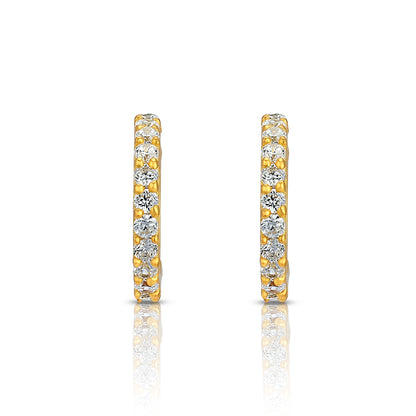 925 Sterling Silver Shine Hoop Earring for Women