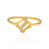 925 Sterling Silver Signature Wave Gold Plated Ring For Women