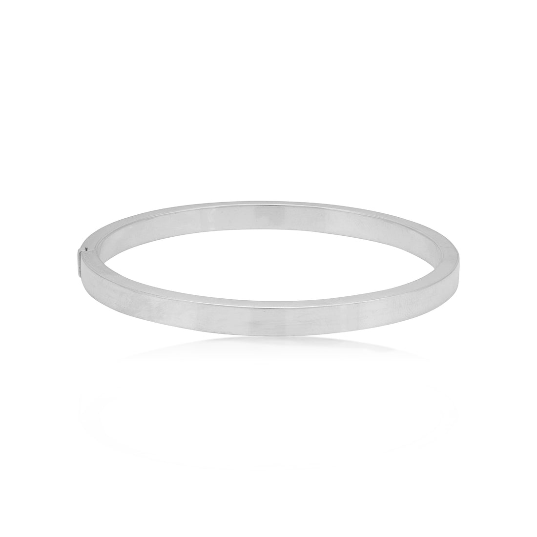 925 Sterling Silver Sleek Shine Rhodium Plated Kada for Men