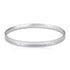 925 Sterling Silver Sleek Textured Edge Minimalist Bangle for Women