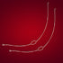 925 Sterling Silver Slim Wired Chain Knot Design Anklets For women