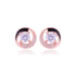 925 Sterling Silver Solitary Stone Enamel Infused Earrings For Women
