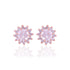 925 Sterling Silver Sparkle Flower Earrings For Women