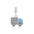 925 Sterling Silver Sparkle Hauler Charm Pendant for Women