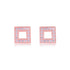925 Sterling Silver Square Stoned Earrings For Women