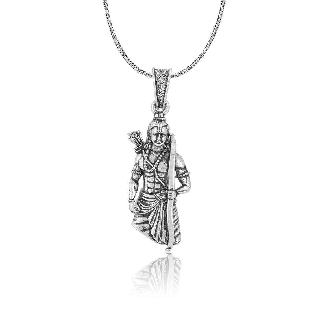 925 Sterling Silver Sri Ramar Oxidised Pendants for Men & Women