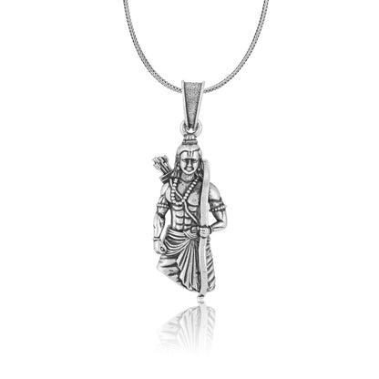925 Sterling Silver Sri Ramar Oxidised Pendants for Men &amp; Women
