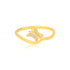 925 Sterling Silver Starleaf Flash Gold Plated Ring for Women