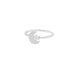 925 Sterling Silver Moon and Star Ring for women