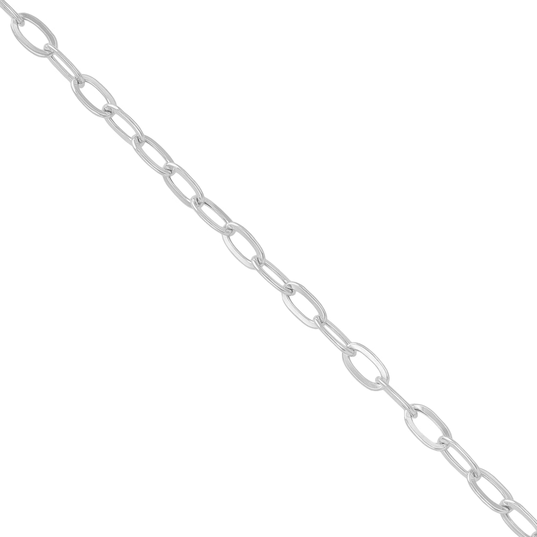 925 Sterling Silver Streamline Rectilinear Bracelet for Men
