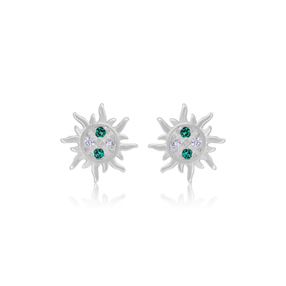 925 Sterling Silver SunSpark Radiant Earring For Women
