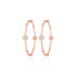 925 Sterling Silver Sunlit Petal Crystal Glow Bangle For Women