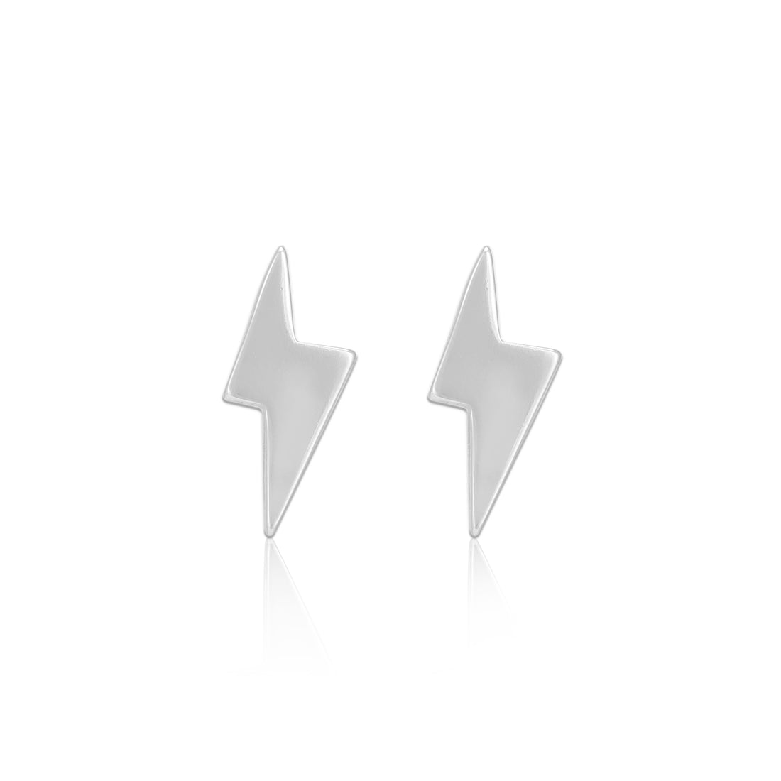 925 Sterling Silver Thunderstrike Rhodium Plated Stud for Women