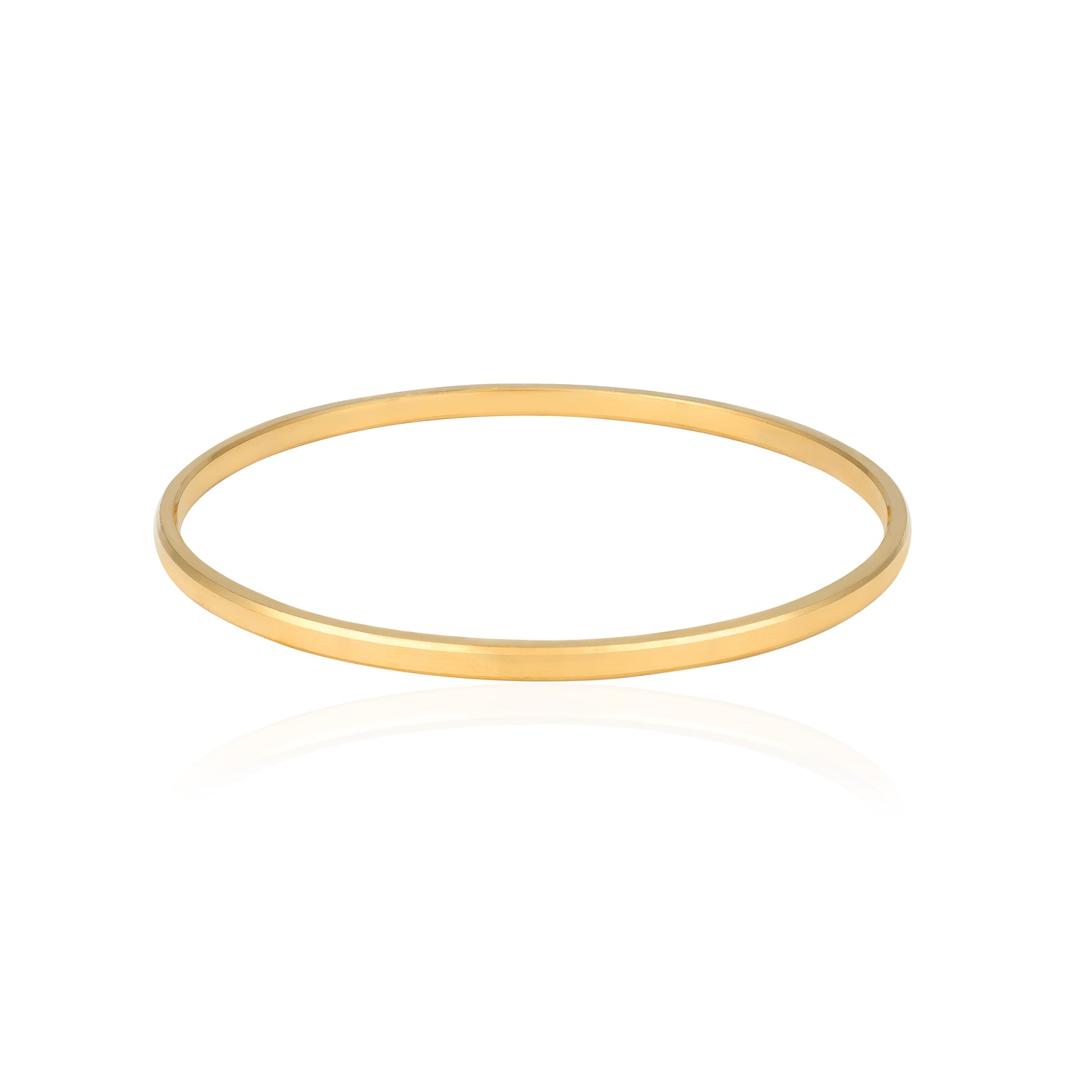 925 Sterling Silver Timeless Gold Plated Elegant Kada for Men