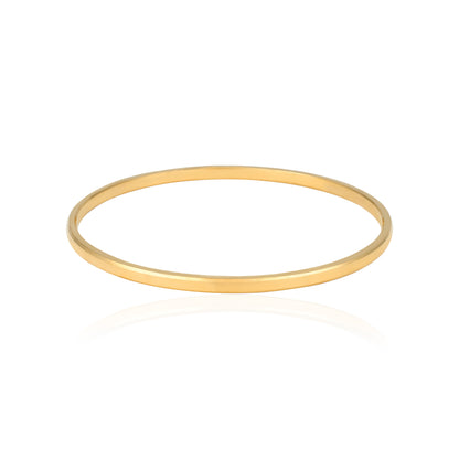 925 Sterling Silver Timeless Gold Plated Elegant Kada for Men
