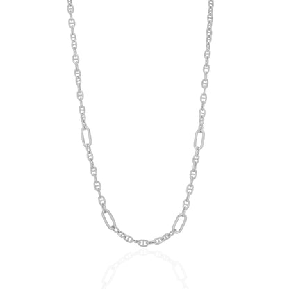 925 Sterling Silver Titan Halo Link Chain for Men