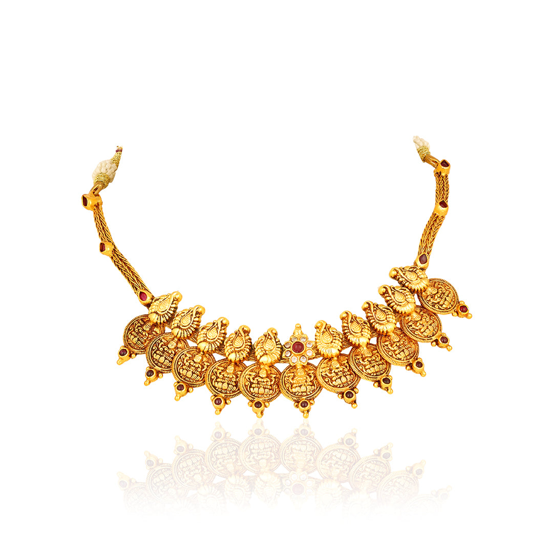 925 Sterling Silver Traditional Kasumalai Necklace for Women