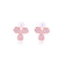 925 Sterling Silver Triple Petal Hearts Earrings For Women
