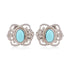 925 Sterling Silver Turquoise Glint Stud