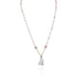 925 Sterling Silver Twin Pearl Radiance Chain Pendant for Women