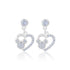 925 Sterling Silver Twinkle Teddy Rhodium Plated Earrings For Women