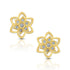 925 Sterling Silver Twinkling Lotus Flower Earring for Women