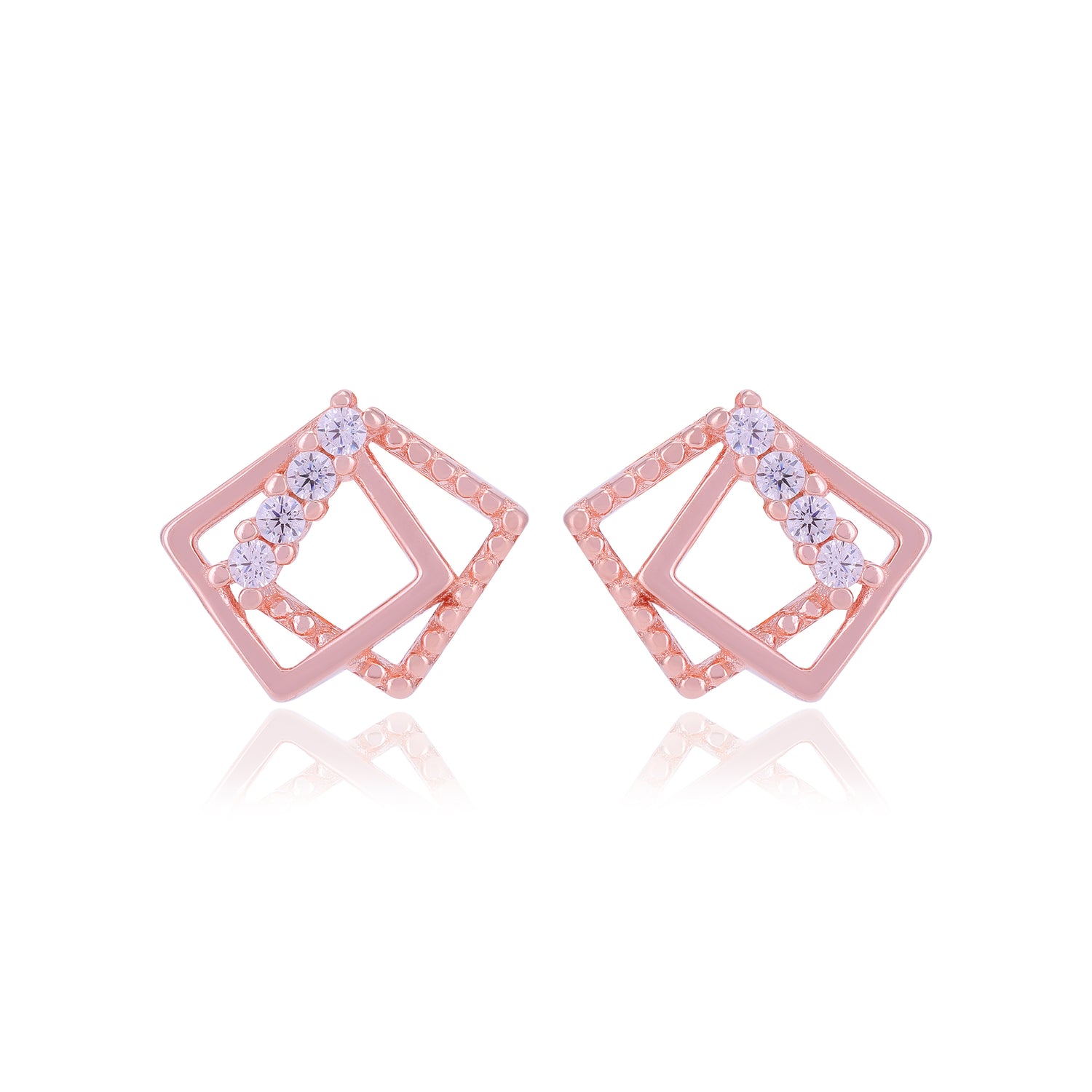 925 Sterling Silver Twisted Angle Earrings For Women