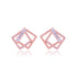925 Sterling Silver Twisted Angle Earrings For Women