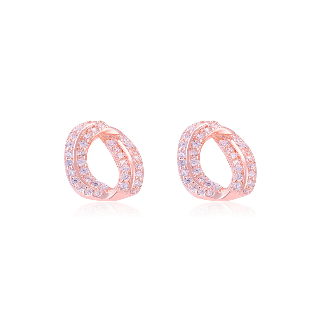 925 Sterling Silver Twisted Swirl Earrings For Women