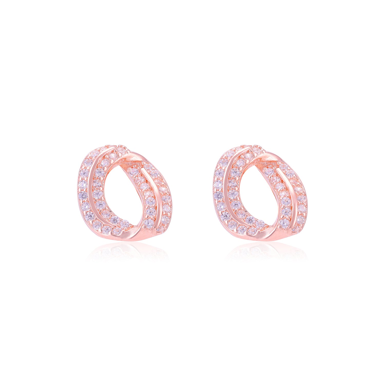 925 Sterling Silver Twisted Swirl Earrings For Women