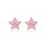 925 Sterling Silver Two-Element Star Earrings for Women