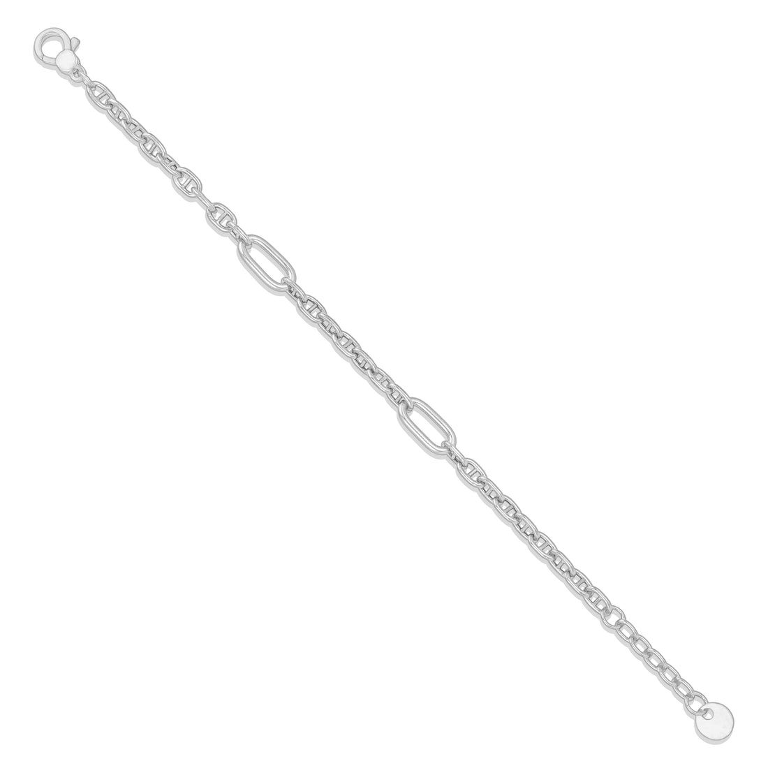 925 Sterling Silver Urban Matrix Link Bracelet for Men