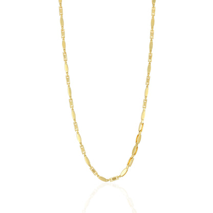 925 Sterling Silver Urban Pivot Rectangle Link Chain for Men