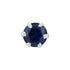 925 Sterling Silver Velvet Sapphire Rhodium Plated Nosepin For Women