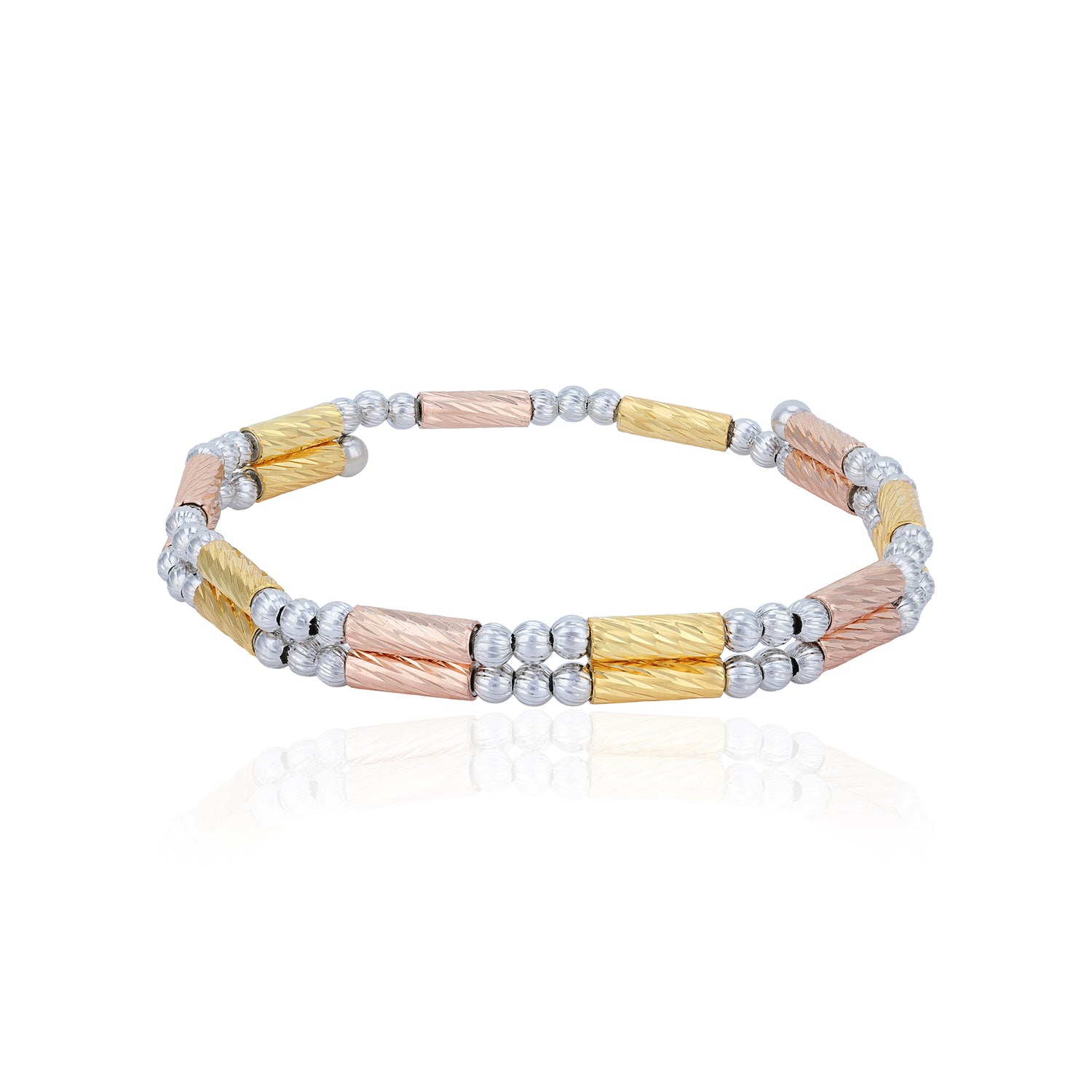925 Sterling Silver Versatile Tricolor Magnetic Bracelet Anklet Ring for Women