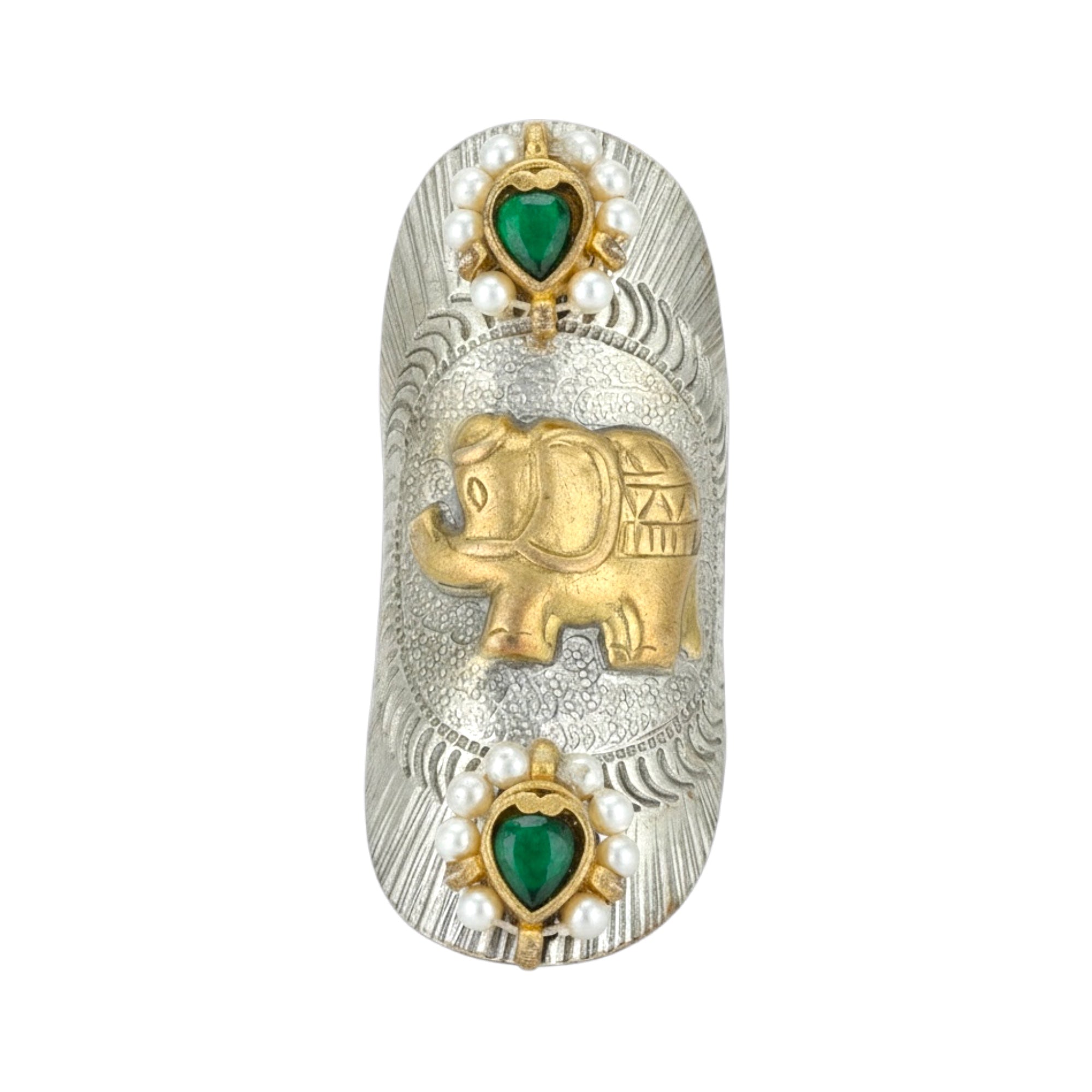 925 Sterling Silver Vintage Elephant Motif Rings for Women