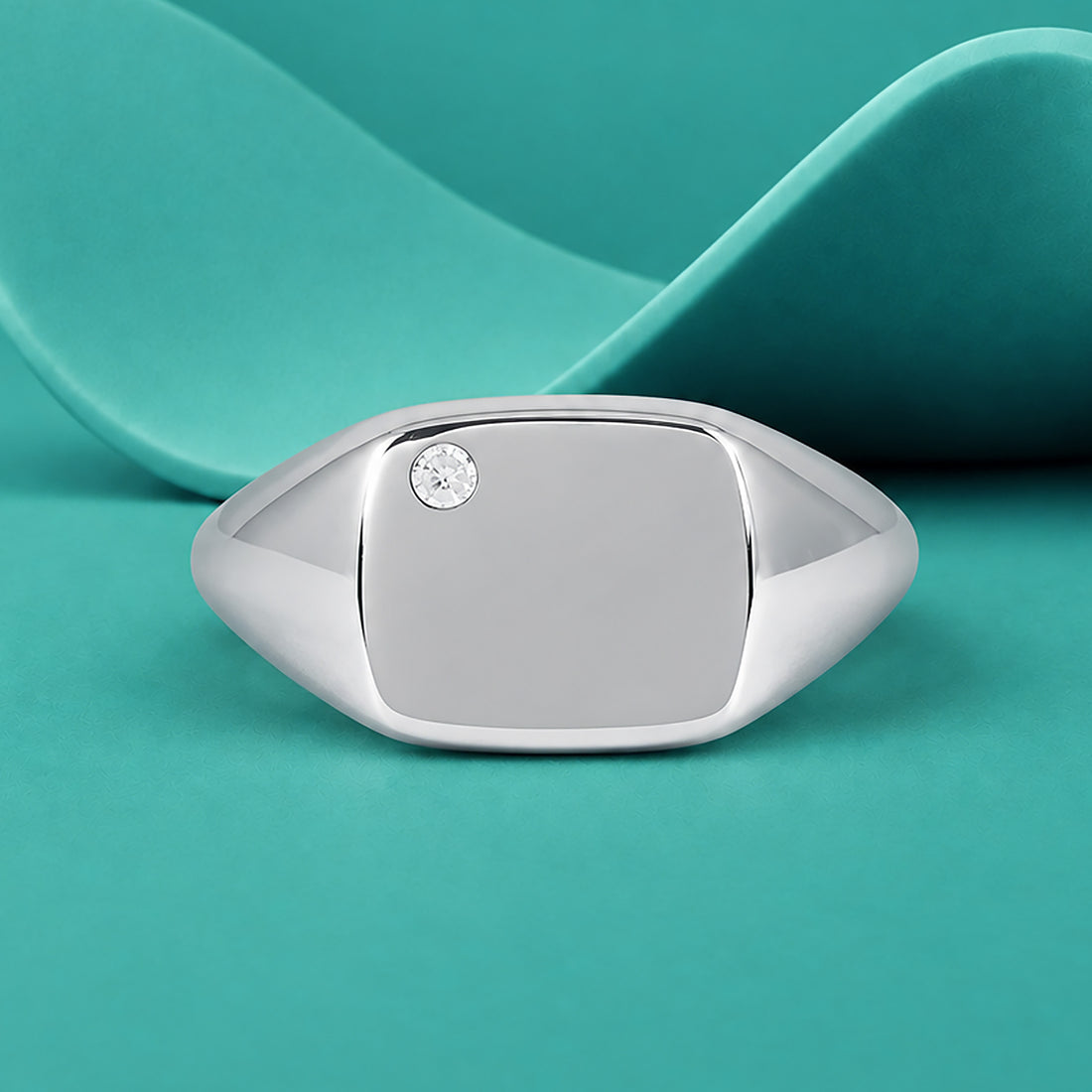 925 Sterling silver Rhodium Plated Majestic Silver Ring