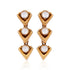 925 Tri-Polki Elegance Sterling Silver Earring