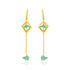 925 Turquoise Long Dangle Sterling Silver Earring