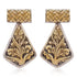 925 Two Tone Chitai Art Earrings