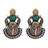 925 Two Tone Parrots Serenade Sterling Silver Earring