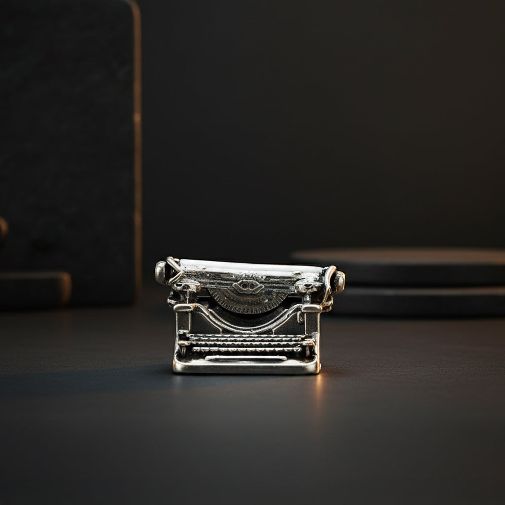 925 Typewriter Sterling Silver Miniature